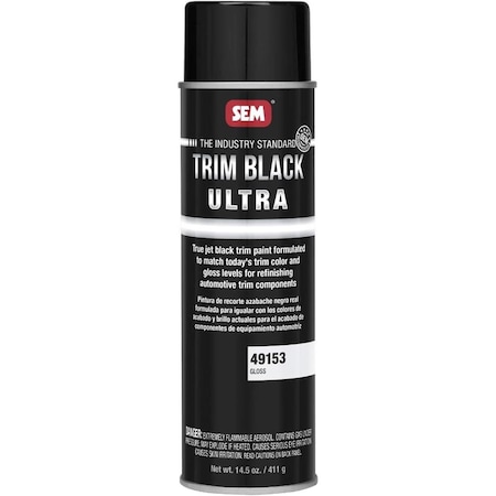 Defenseguard 14.5 oz Trim Black Ultra Spray Paint with Gloss Finish DE3577277